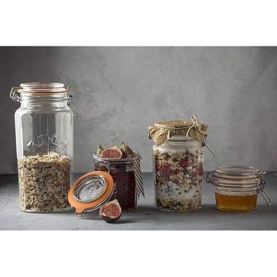 Kilner 2.2 Liter Facetted Clip Top Jar