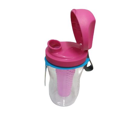 Sistema 800ml Tritan Infuser Bottle, with removable infuser, shatterproof & Scratch Resistant with wide mouth sipper, Dishwasher, Microwave Safe and BPA Free, Pink