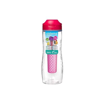 Sistema 6603 Hydrate Beverage/Water Bottle, 27 oz, Pink