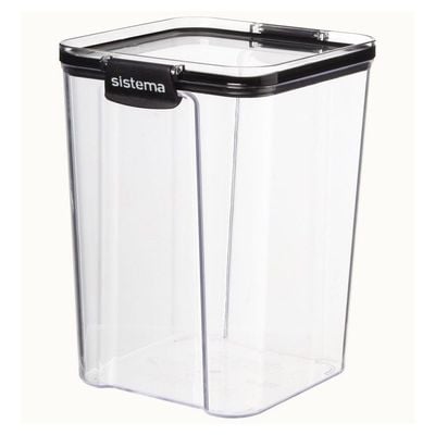 "Sistema 1.3L Tritan Square: Leakproof Food Storage   Microwave, Fridge & Top Rack Dishwasher Safe     BPA Free   pen_spark"