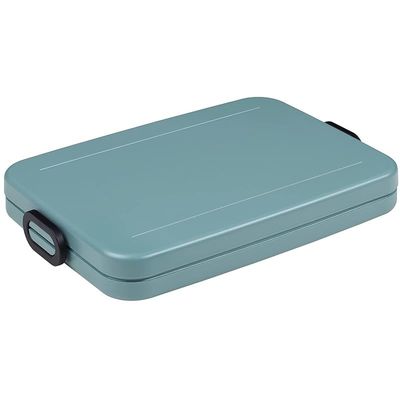 Mepal ‚ Lunch Box Take a Break Flat ‚ Nordic Green ‚ Capacity 800 ml ‚ Compartment Lunch Box ‚ Ideal for Meal Prep ‚ Sandwich Box - Dishwasher Safe