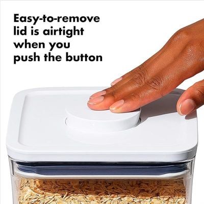 New Oxo Good Grips Pop Container - Airtight Food Storage 1.7 Qt - Square - Dried Beans 11233900UK