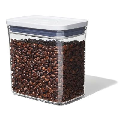 New Oxo Good Grips Pop Container - Airtight Food Storage 1.7 Qt - Rectangle - Coffee 11234600