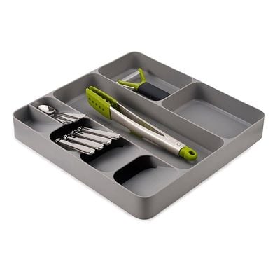 Joseph Joseph DrawerStore Kitchen Drawer Organizer Tray for Cutlery Utensils and Gadgets, Gray, One-size, 85127