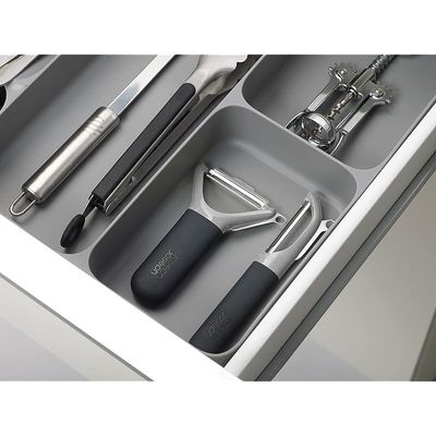 Joseph Joseph DrawerStore Kitchen Drawer Organizer Tray for Cutlery Utensils and Gadgets, Gray, One-size, 85127