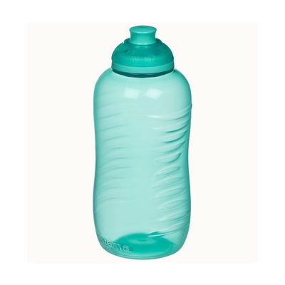 Sistema 460ml Squeeze Bottle  Green : Gym & Fitness Bottle   Leakproof & BPA Free Hydration   Safe & Reusable 