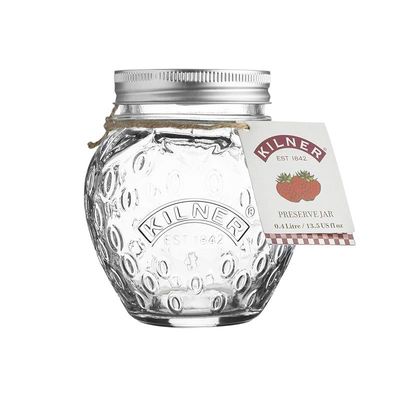 Kilner 400ML Strawberry Fruit Jar Clear