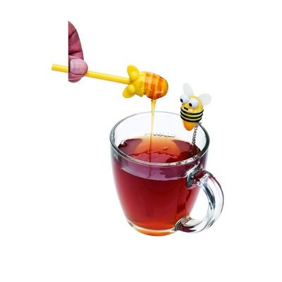 Joie Kitchen Gadgets 48218 Joie Bee Tea Infuser &amp; Honey Dipper, Plastic