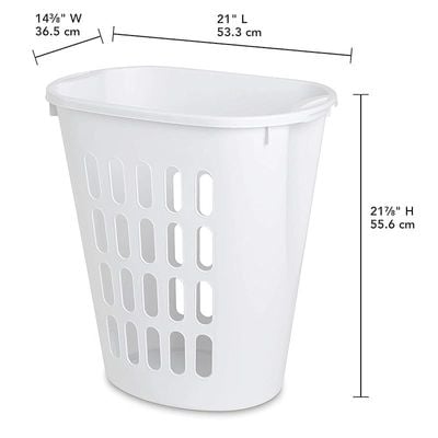 Sterilite Laundry Carry Hamper - White