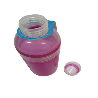 Sistema 580ML Trio Bottle, Portable with screw top Lid. Freezer, Dishwasher & Microwave safe without Lid and BPA Free. Pink