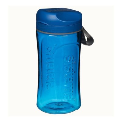 Sistema 600ml Tritan Swift Bottle  Blue : Lightweight & Durable   Great for Gym & Fitness Activities   Leakproof, BPA Free & Easy to Clean