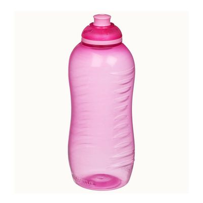 Sistema 620ml Squeeze Bottle  Pink : Gym & Fitness Bottle   Leakproof & BPA Free Hydration   Safe & Reusable 