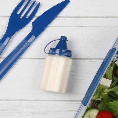 Sistema Sauce To Go  3 Pack : Leakproof, 35ml Sauce Containers   Keep Sauces Fresh On The Go  BPA Free & Portable