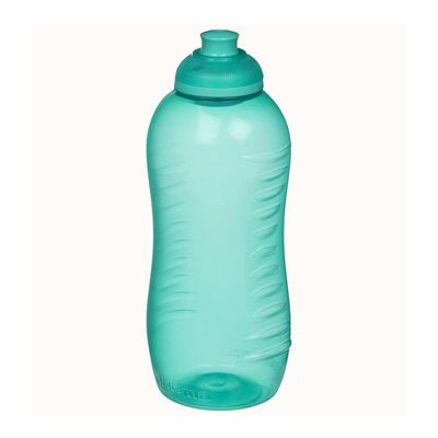 Sistema 620ml Squeeze Bottle  Green : Gym & Fitness Bottle   Leakproof & BPA Free Hydration   Safe & Reusable 