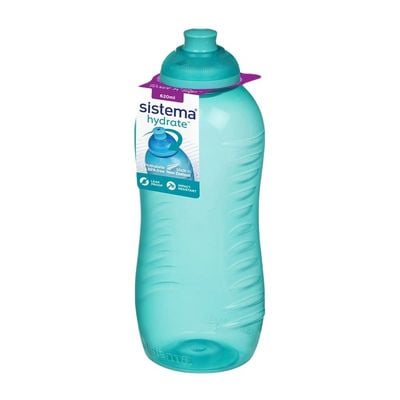 Sistema 620ml Squeeze Bottle  Green : Gym & Fitness Bottle   Leakproof & BPA Free Hydration   Safe & Reusable 