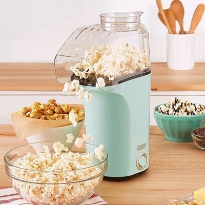 Dash Hot Air Popcorn Popper Maker with Measuring Cup Aqua