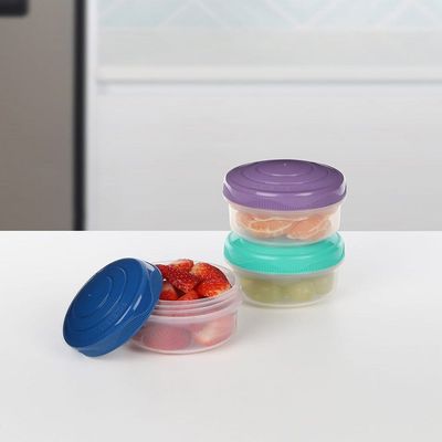 Sistema Mini Bites To Go: Fun & Leakproof Snack Containers 3 Pack, 130ml Portable & BPA Free