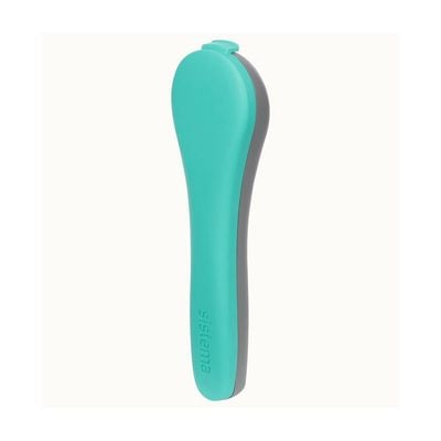 Sistema Cutlery Set to Go, consist of a full sized knife, Fork, spoon and a portable case. It is dishwasher, Freezer safe and BPA Free, Teal