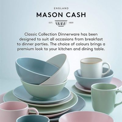 Mason Cash Classic Collection 23 Cm Pasta Bowl, Grey