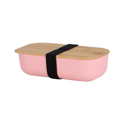 Typhoon Pure Pink Bamboo Fibre Lunch Box