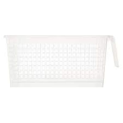 Keyway Storage Basket With Handle Large Assorted (Clear or White)