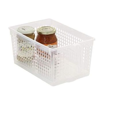 Storage Basket with Handle medium assorted white or clear