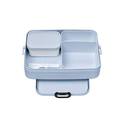 Mepal Lunch Box Take a Break large  Nordic Blue Capacity 1700 ml  Compartment Lunch Box  Ideal for Meal Prep  Sandwich Box - Dishwasher Safe