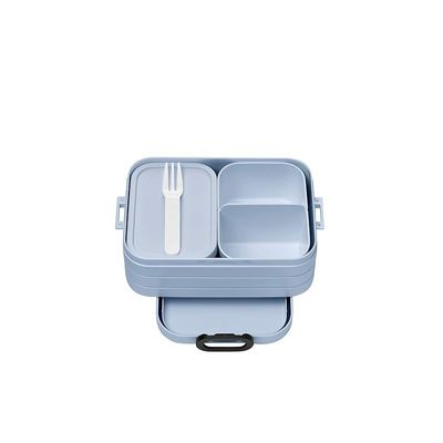 Mepal Lunch Box Take a Break Midi  Nordic Blue  Capacity 900 ml  Compartment Lunch Box  Ideal for Meal Prep  Sandwich Box - Dishwasher Safe