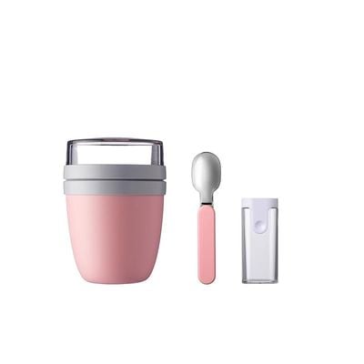 Mepal Ellipse Lunchpot Set + Foldable Spoon Nordic Pink