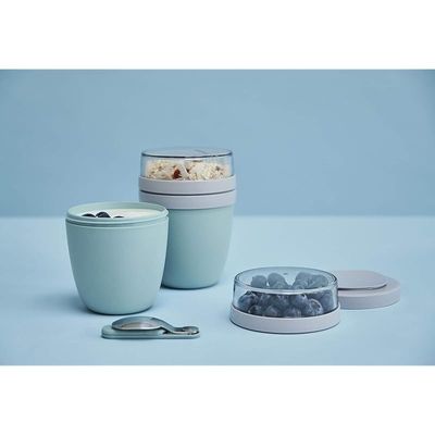 Mepal Ellipse Lunchpot Set + Foldable Spoon Nordic Pink