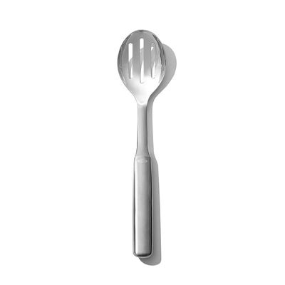 OXO 3120900 Steel Slotted Spoon, Stainless Steel/Black