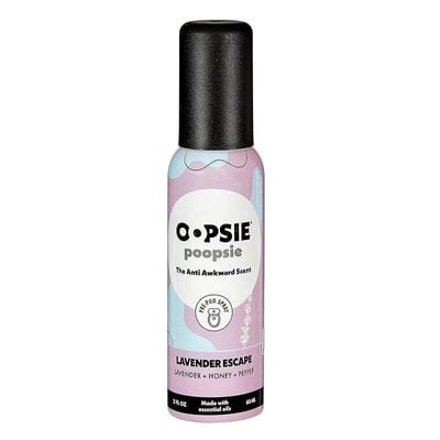 Oopsie Poopsie Pre-Poo toilet spray, discreet &amp; portable original odor deodorizer scents. 2Oz bottle - Lavender Escape