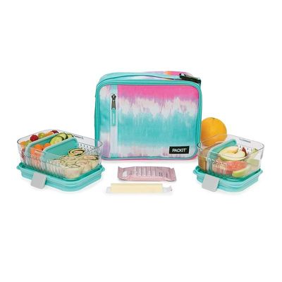 Packit Classic 3 Liter Cooler Lunch Box Tie Dye Sorbet