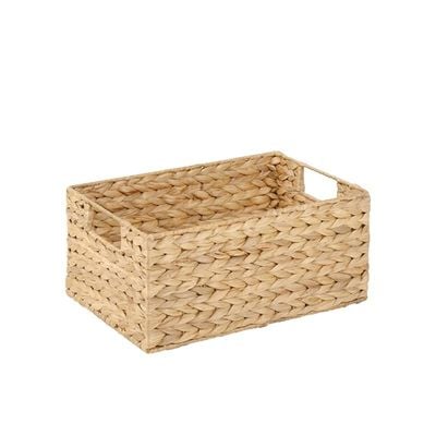 Natural Water Hyacinth Large Storage Bins 44 x 30 x 20 cm