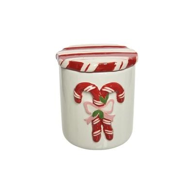 Christmas Storage Jar Dolomite 13Cm