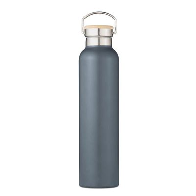 Tower Natural Life NL865026SLT Stainless Steel Bottle with Bamboo Lid, 750ml Capacity, Crafted from Sustainable Materials