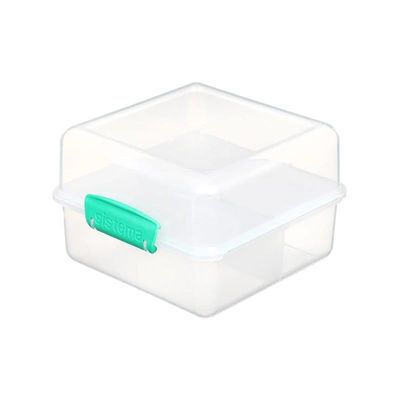 Sistema 1.4 Liter Lunch Cube Ocean Blue To Go Clear