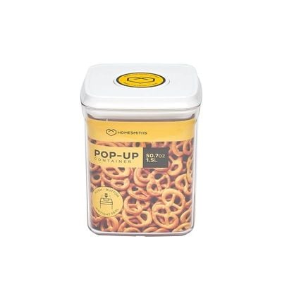 Airtight 1.5 Liter Square Food Popup Container