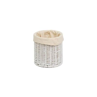 Round Paper String Basket With Cotton Lining L15 x W15 x H15 cm