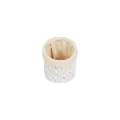 Round Paper String Basket With Cotton Lining L15 x W15 x H15 cm