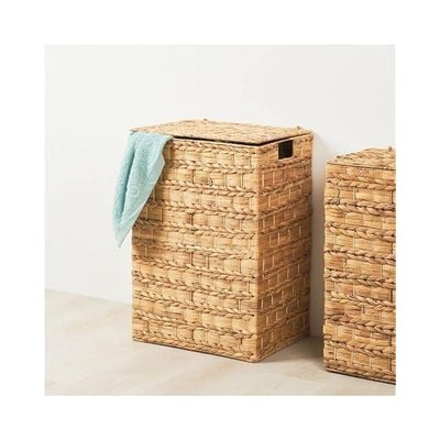 Large Water Hyacinth Hamper Without Lining L40 x W30 x H60 cm