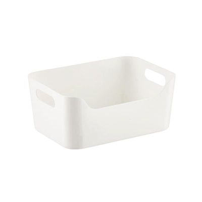 Multipurpose Storage Box Medium White L 6.5 X W 9.5 X H 4 Inch