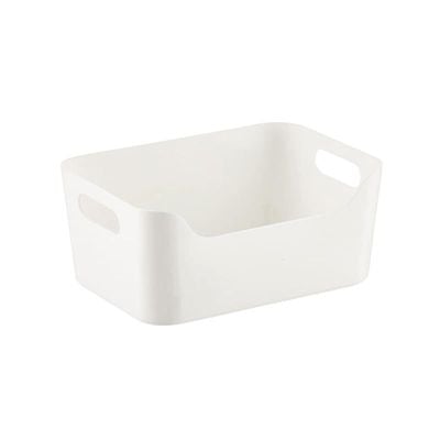 Multipurpose Storage Box Large White L 9.5 X W 13 X H 5.5 Inch