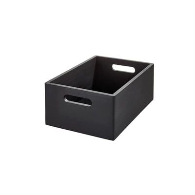 The Home Edit All Purpose Bin, 10-Inch x 15-Inch x 6-Inch Size, Matte Black