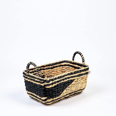 Homesmith Medium Water Hyacinth Storage Basket L40 x W25 x H18 cm
