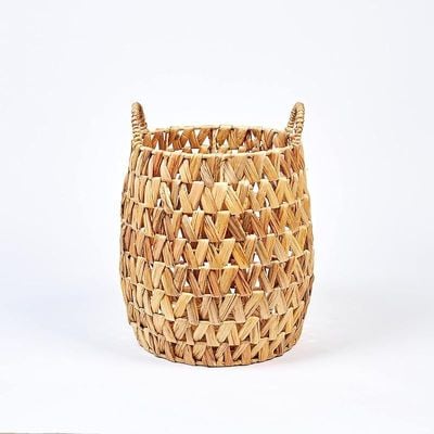 Homesmith Small Water Hyacinth Storage Basket L35 x W35 x H42 cm