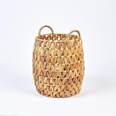 Homesmith Small Water Hyacinth Storage Basket L35 x W35 x H42 cm