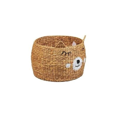 Water Hyacinth Bear Kids Multipurpose Storage Basket Dia-50 x 50 x 35 cm