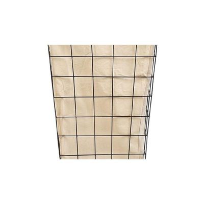 Square Metal &amp; Fabric Laundry Basket 40 x 40 x 67 cm