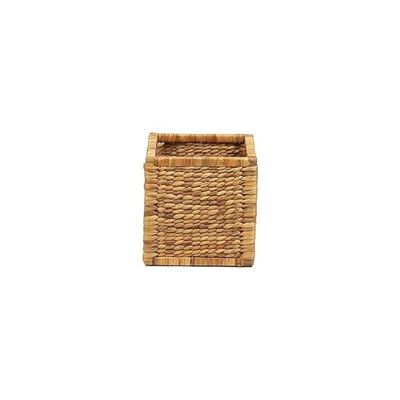 Square Water Hyacinth Storage Basket 30 x 30 x 30 cm